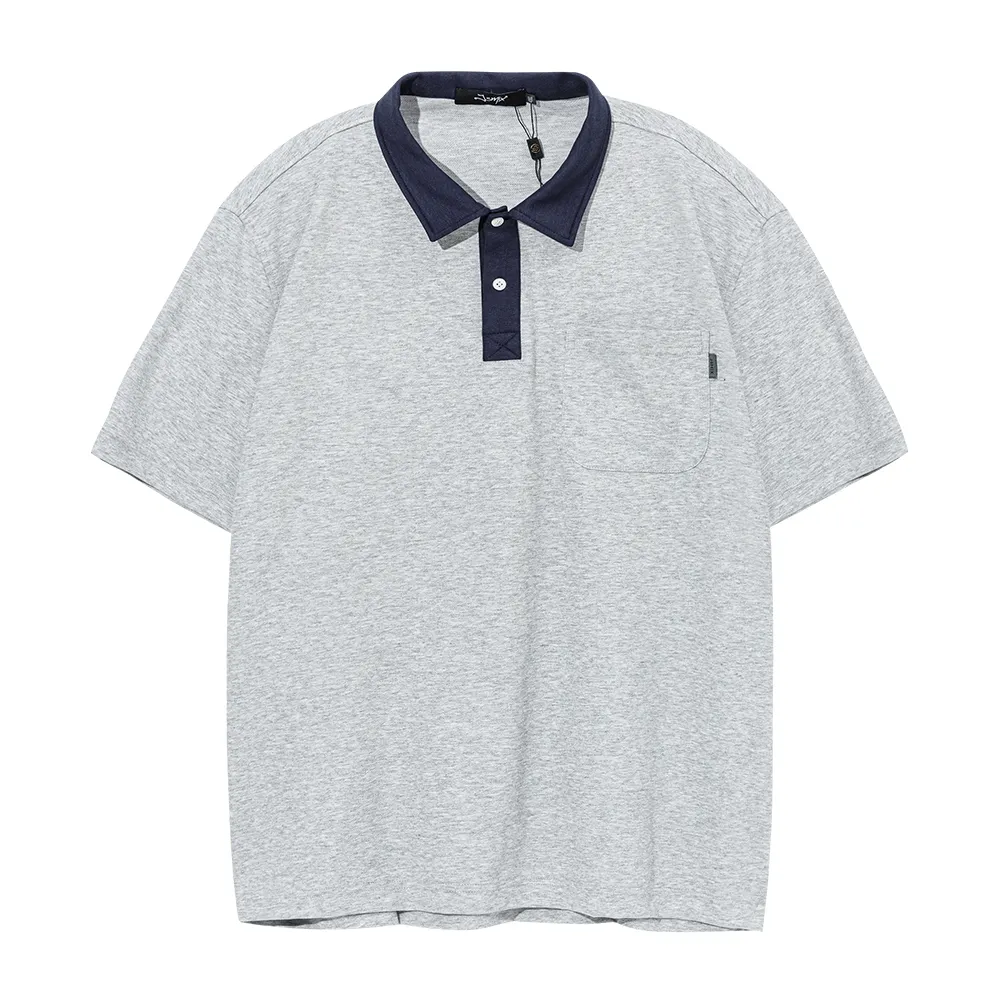 【JSMIX 大尺碼】大尺碼新氧棉素色短袖POLO衫共2色(42JL9253)
