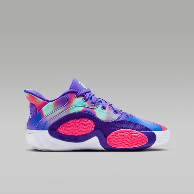 【NIKE 耐吉】籃球鞋 女鞋 大童 運動鞋 緩震 喬丹 JORDAN TATUM 2 GS 紫粉 HF5632-400