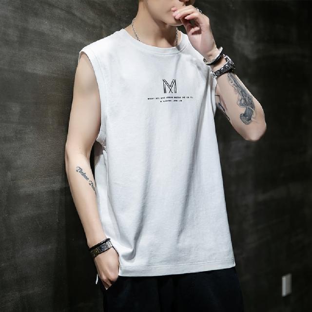 【Heart:W 新職人】★韓版無袖休閒寬鬆背心(女上衣/男上衣/T恤/背心/上衣)