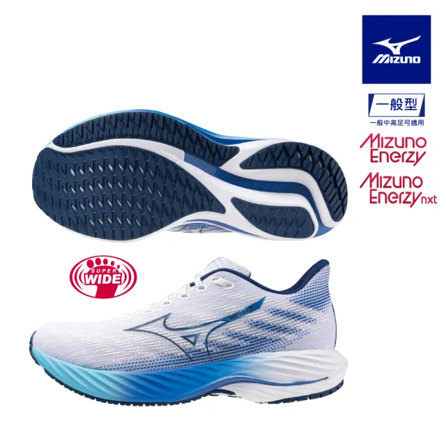 【MIZUNO 美津濃】WAVE RIDER 28 男款慢跑鞋 J1GC240XXX（任選一雙）(慢跑鞋)