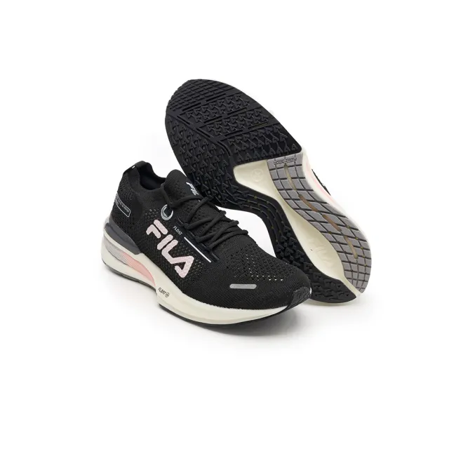 【FILA官方直營】女鞋 FLOAT ELITE 女慢跑鞋 運動鞋-黑粉(5-J032Y-058)