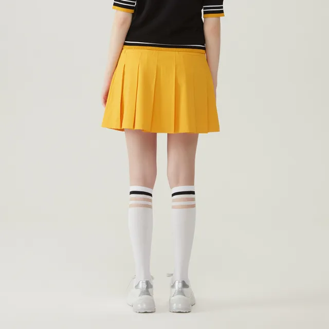 【LE COQ SPORTIF 公雞】高爾夫系列 女款白色韓系舒適彈性微透膚及膝襪 QLT0R841
