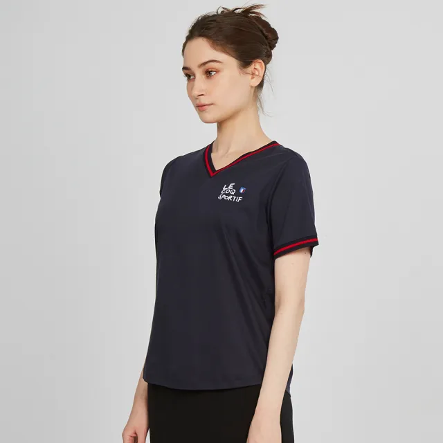 【LE COQ SPORTIF 公雞】休閒經典短袖T恤 女款-2色-LWT22307