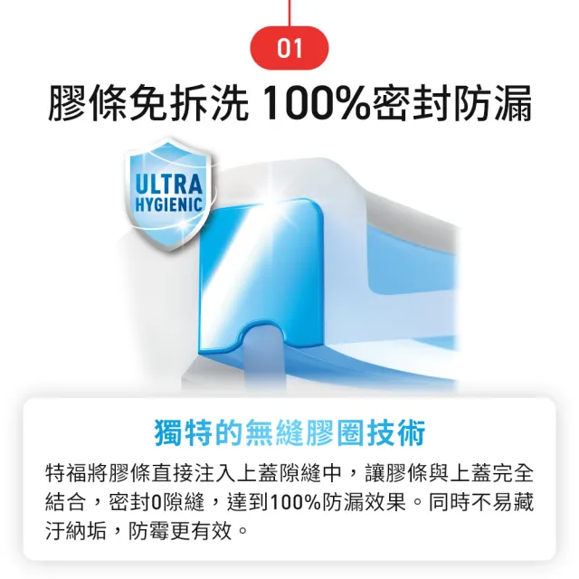 【Tefal 特福】寶寶副食品無縫膠圈PP保鮮盒200ML