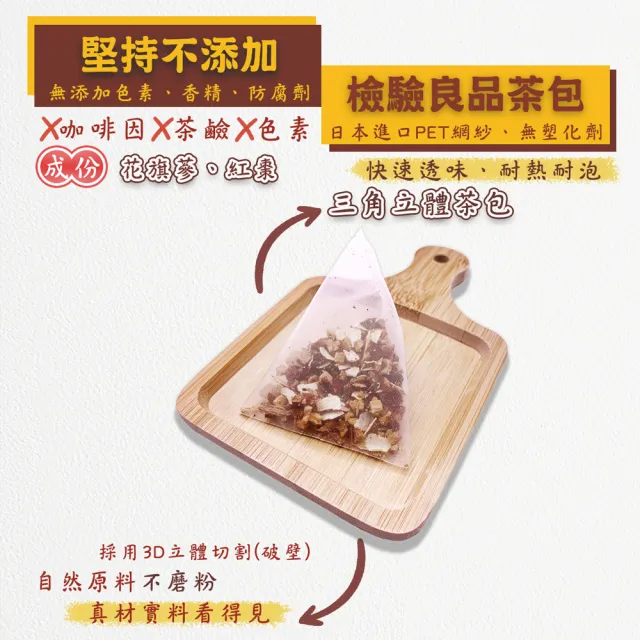 【蔘大王】人蔘紅棗養官茶包X3組（6gX10入/組）(熬夜打拚 花旗蔘即刻救援 元氣充沛 精神旺盛)