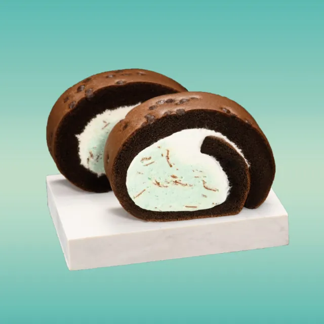 【亞尼克果子工房】夏日新品2件組 18cm薄荷/巧克力/茶拿鐵生乳捲巴斯克起司蛋糕