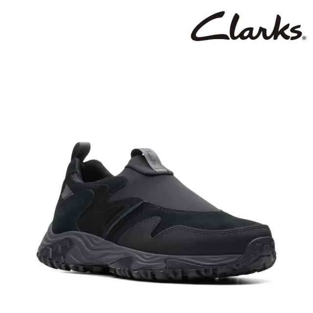 【Clarks】男鞋ATL Walk Step WP防潑水異材質拼接休閒徒步鞋便鞋(CLM73693C)
