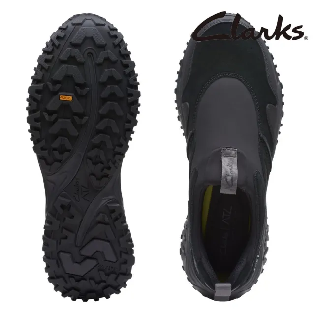 【Clarks】男鞋ATL Walk Step WP防潑水異材質拼接休閒徒步鞋便鞋(CLM73693C)