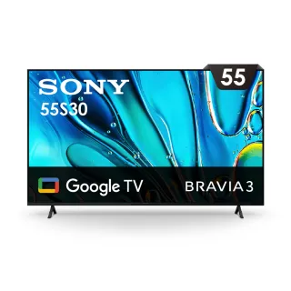 【SONY 索尼】BRAVIA 3 55型 X1 4K HDR Google TV顯示器(Y-55S30)