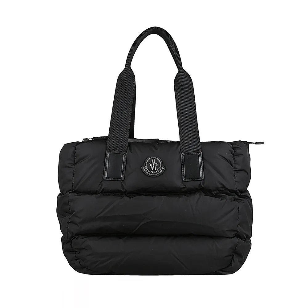 MONCLER】MONCLER CARADOC簡約立體貼標LOGO絎縫線條設計錦綸拼
