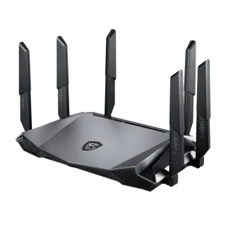 【MSI 微星】搭 8埠 交換器 ★ RadiX WiFi 6 三頻 AX6600 2.5G埠 電競路由器 (Tri-Band Gaming Router)