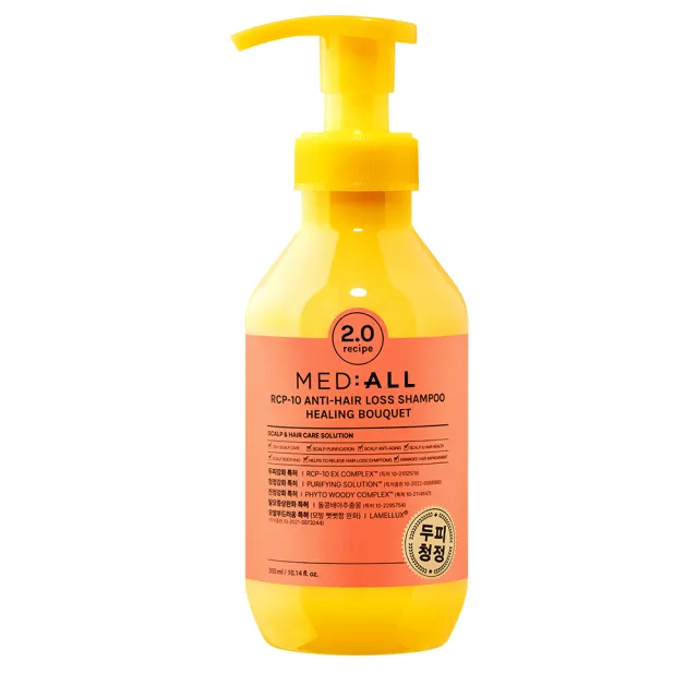 【MED:ALL】RCP-10 Anti Hair Loss 頭皮清潔洗髮露-療癒花香300ml(韓國洗髮露 頭皮去角質 清洗 洗髮)