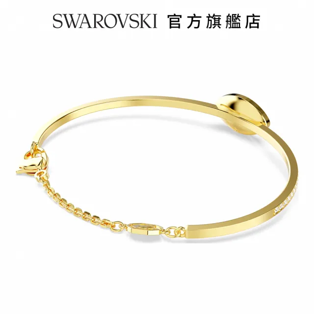 【SWAROVSKI 施華洛世奇】Symbolica 手鐲 Evil eye 藍色 鍍金色色調(情人節禮物)