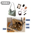 【Belinda】真皮包包  伊芙琳防潑水輕量牛皮肩背側背雙用托特包(防水包 三色)