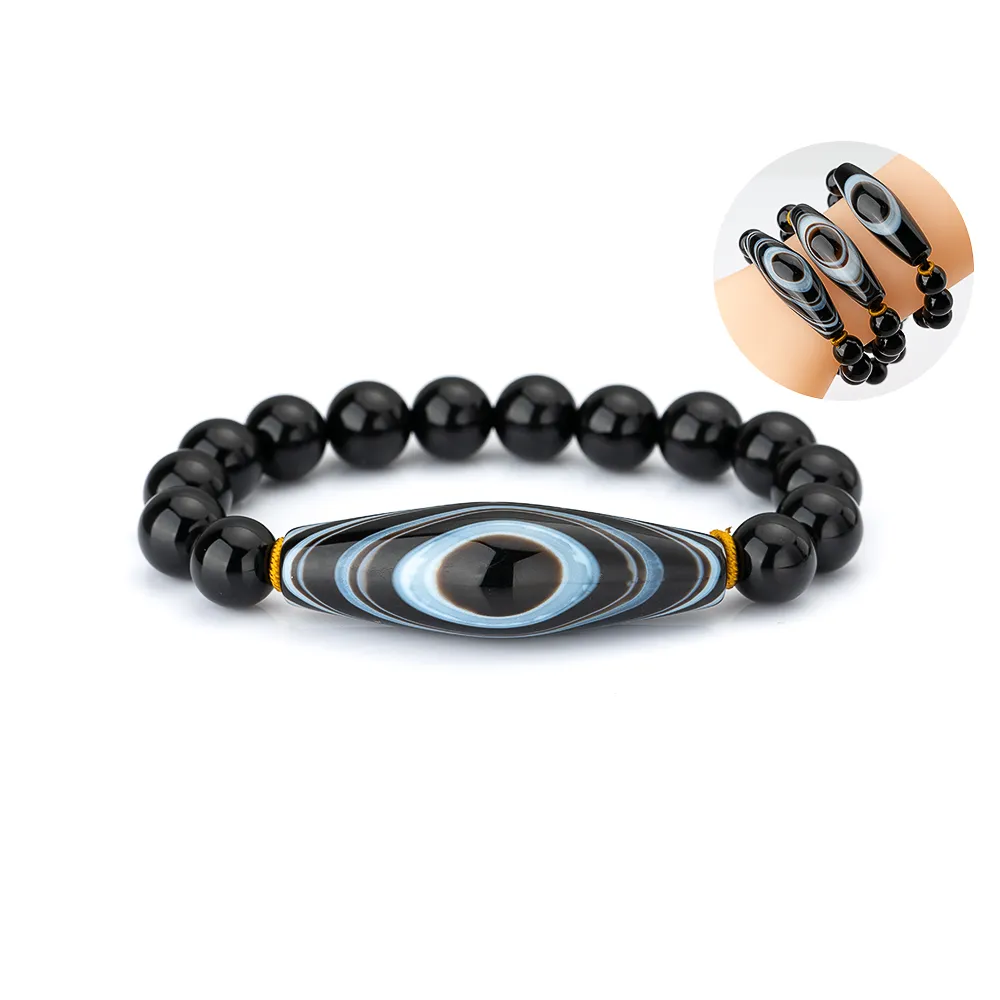 【K.D.J 圓融珠寶】羊眼天珠手串 買一送檀香精油