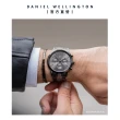 【Daniel Wellington】DW 手錶 Iconic Chronograph 42ｍｍ太空灰三眼精鋼錶灰錶盤(DW00100643)