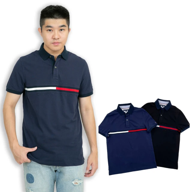 Tommy Hilfiger Tommy Hilfiger polo衫 短袖 領口拼色 湯米 小開衩 保證正品(polo衫 短袖)