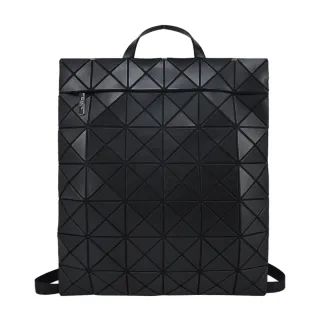 【ISSEY MIYAKE 三宅一生】BAOBAO 6x7幾何方格霧面後背包(霧黑色)