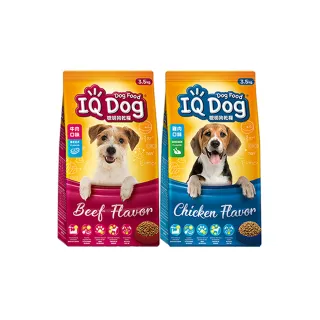 【IQ DOG】聰明狗乾糧-多種口味 3.5KGx4包(成箱出貨/狗飼料)