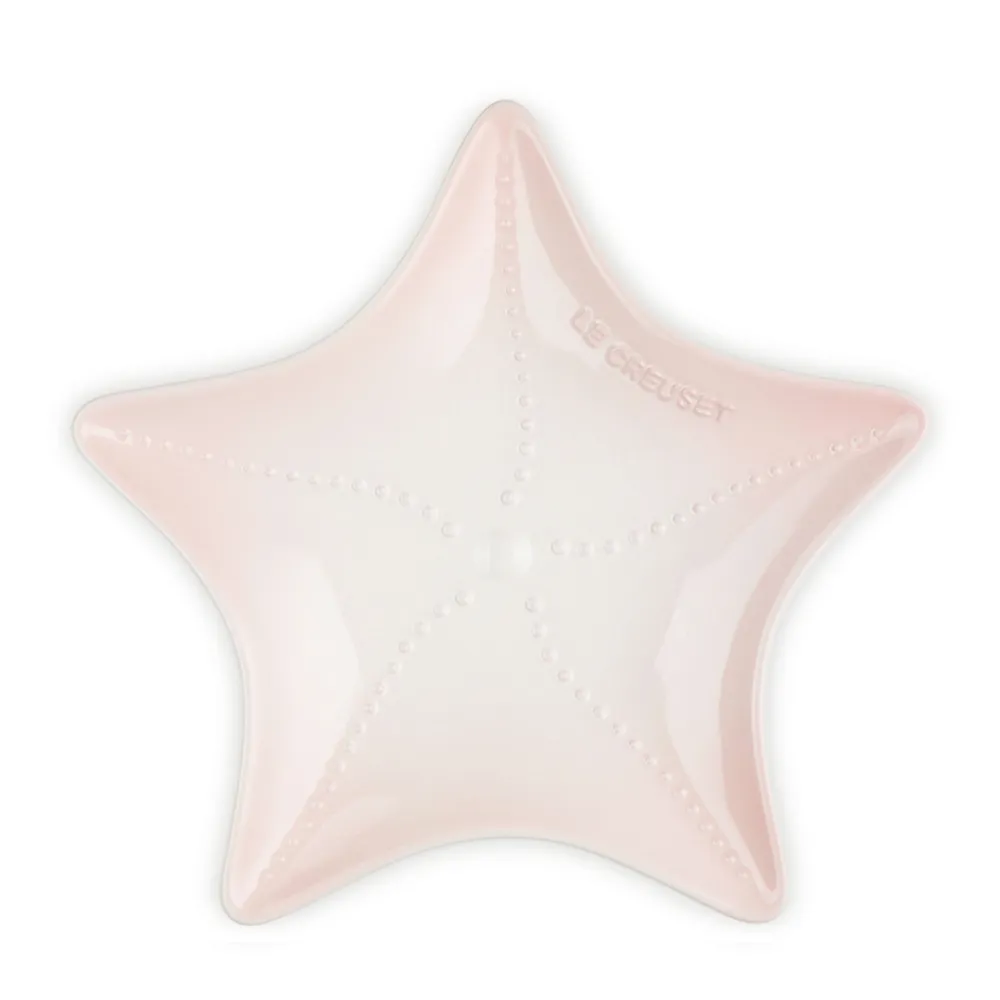 【Le Creuset】瓷器海星盤27cm(貝殼粉)