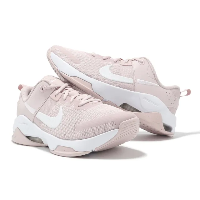 【NIKE 耐吉】訓練鞋 Zoom Bella 6 女鞋 粉 白 氣墊 緩衝 穩定 交叉訓練 運動鞋(DR5720-601)