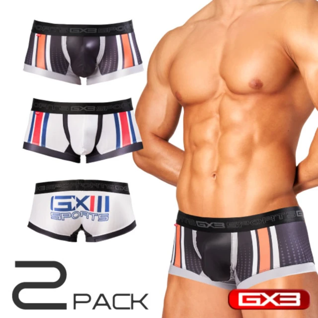 GX3 日本 金屬光澤感DX雙條線白色比基尼內褲 基本款經典