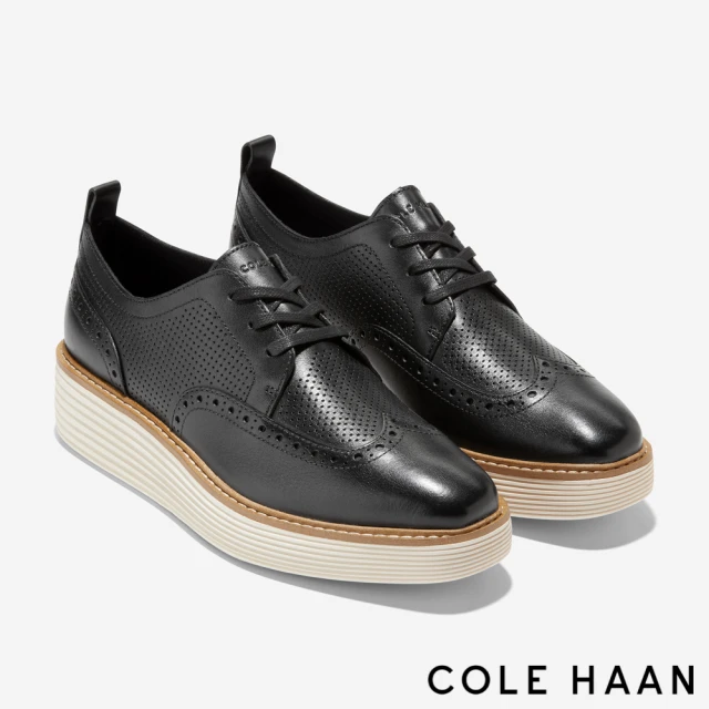Cole Haan OG PLATFORM WINGTIP OX 牛津鞋 皮鞋 女鞋(黑-W27604)