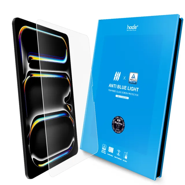 【hoda】2024 iPad Pro 13吋 抗藍光玻璃保護貼(德國萊因 RPF20 認證)