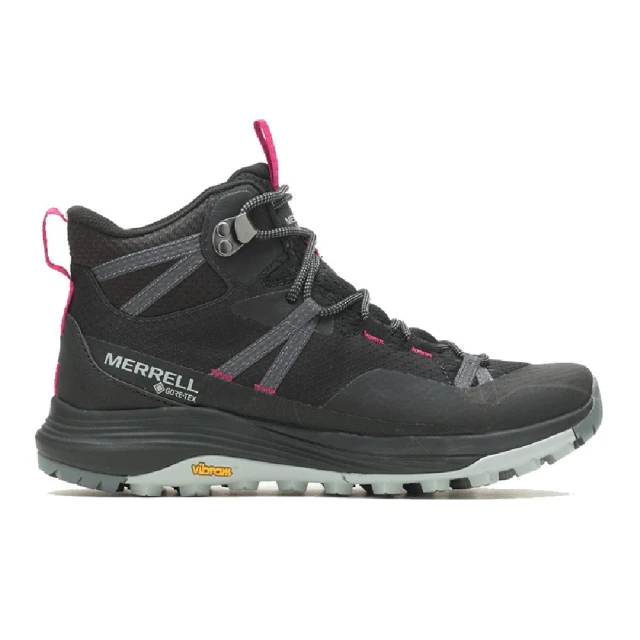 MERRELL Siren 4 Mid GTX 女 登山鞋 戶外 越野 郊山 防水 止滑 黑 桃紅(ML037282)