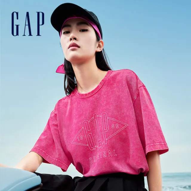 【GAP】男女裝 Logo圓領短袖T恤/POLO衫-多款任選(463153&465627&465661&465909)