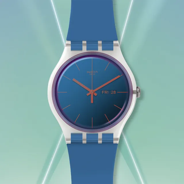 【SWATCH】Transformation 系列手錶 POLABLUE 極地正藍 瑞士錶 錶(41mm)