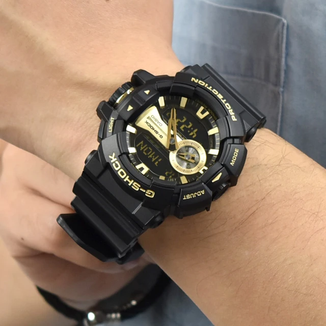 CASIO 卡西歐CASIO 卡西歐 G-SHOCK 金屬光澤多層次雙顯錶(GA-400GB-1A9DR)