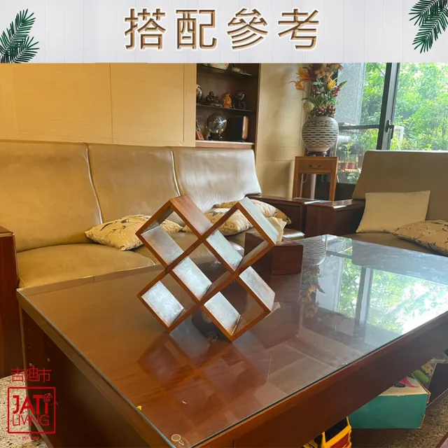 【吉迪市柚木家具】柚木多邊型酒瓶架 LT-091C(洋酒架 紅酒架 木酒架 擺飾 置物架)