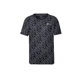 【FILA官方直營】男抗UV吸濕排汗短袖T恤-黑色(1TEY-5302-BK)