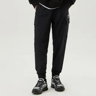 【LE COQ SPORTIF 公雞】運動TRAINING平織運動長褲 男女款-黑色-LKT83673