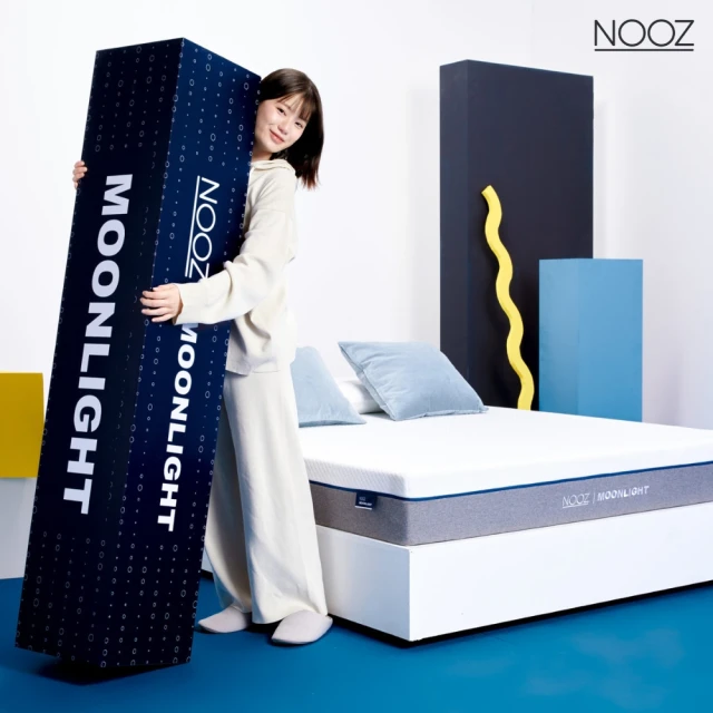 【Lunio】NoozMoonlight雙人加大6尺記憶床+枕(英國工藝涼爽透氣 專為台灣人所打造 低預算必收)