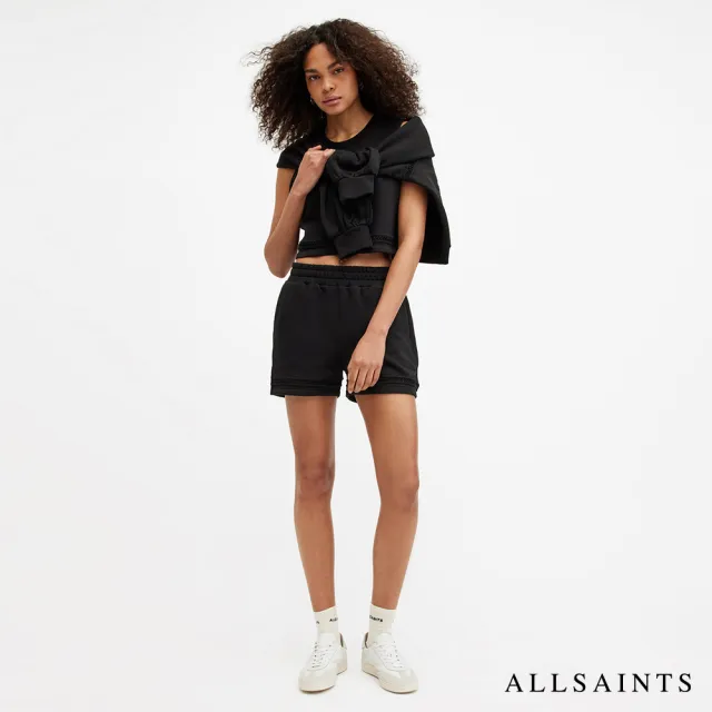 【ALLSAINTS】EWELINA 厚實純棉休閒背心短褲套裝(黑白兩色)