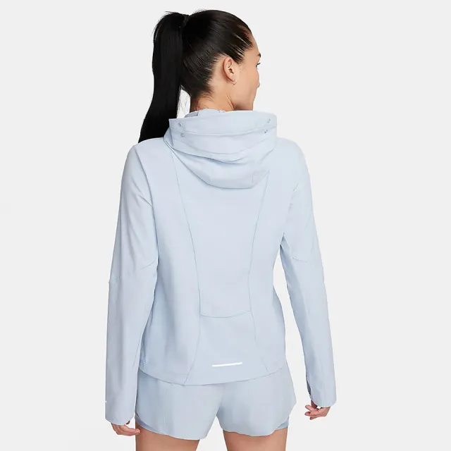 【NIKE 耐吉】外套 女款 運動連帽外套 跑步 AS W NK SWIFT UV JKT 藍 FB7481-440