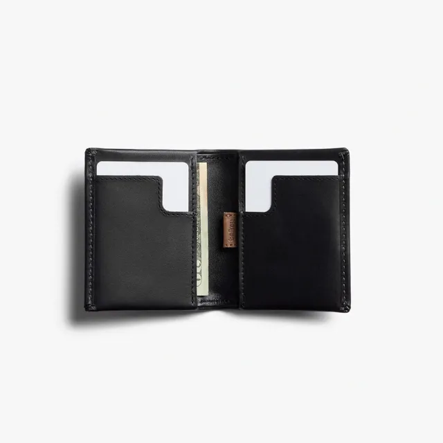 【Bellroy】官方直營 Slim Sleeve 真皮翻蓋鈔票錢包(經典黑/皮夾/包配件)