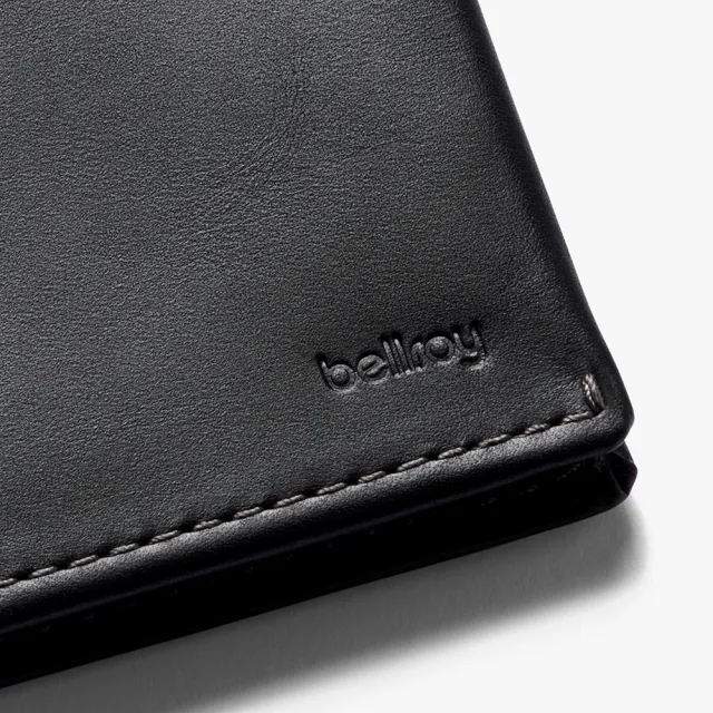 【Bellroy】官方直營 Slim Sleeve 真皮翻蓋鈔票錢包(經典黑/皮夾/包配件)