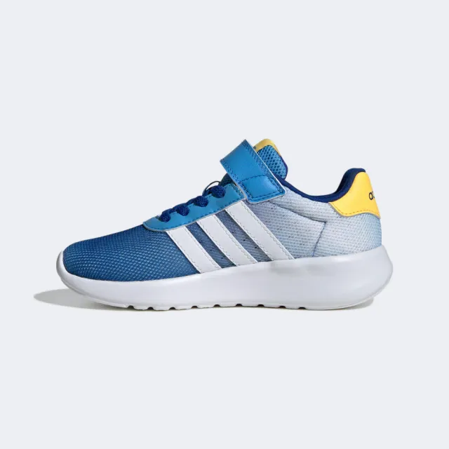 【adidas 愛迪達】運動鞋 童鞋 中童 兒童 魔鬼氈 LITE RACER 3.0 EL K 藍 ID3399