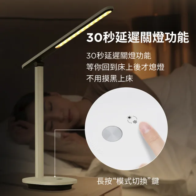 【Philips 飛利浦】酷雅 LED全光譜護眼檯燈66140-皓月白(PD040)