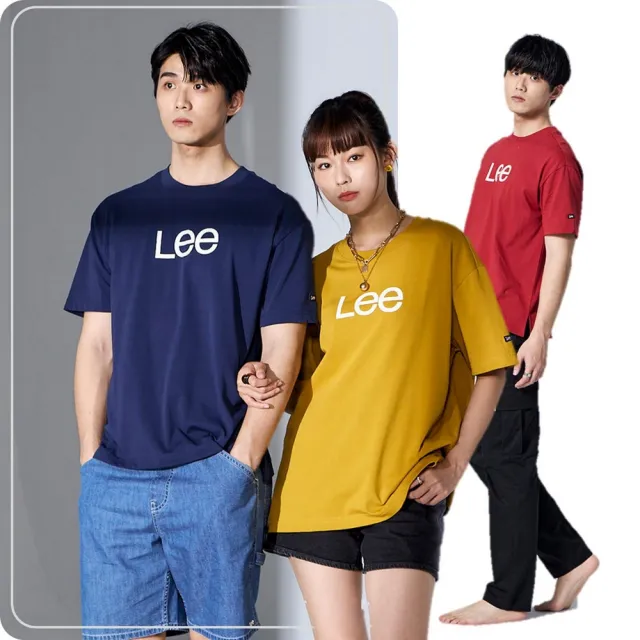 【Lee 官方旗艦】男女同款 短袖T恤 / 細體大LOGO印花 共3色 男女共版 / UNGENDER 系列(LB402062)