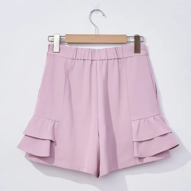 【H2O】蛋糕甜美褲裙(#4678018 甜美造型褲裙 黑色/粉色)