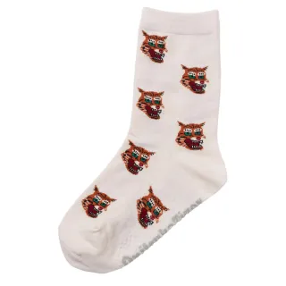 【Onitsuka Tiger】鬼塚虎-粉色滿版老虎圖樣兒童長襪(3184A032-700)