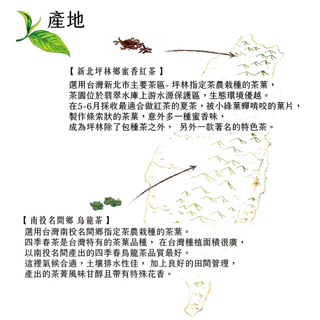 【曼寧】台灣風味茶3g-3.5gx15入x1盒(蜜桃烏龍茶/桂花蜜香紅茶/蘋果蜜香紅茶)