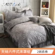 【MIT iLook】台灣製 頂級萊賽爾天絲六件式兩用被床罩組(雙/加大-多款選)