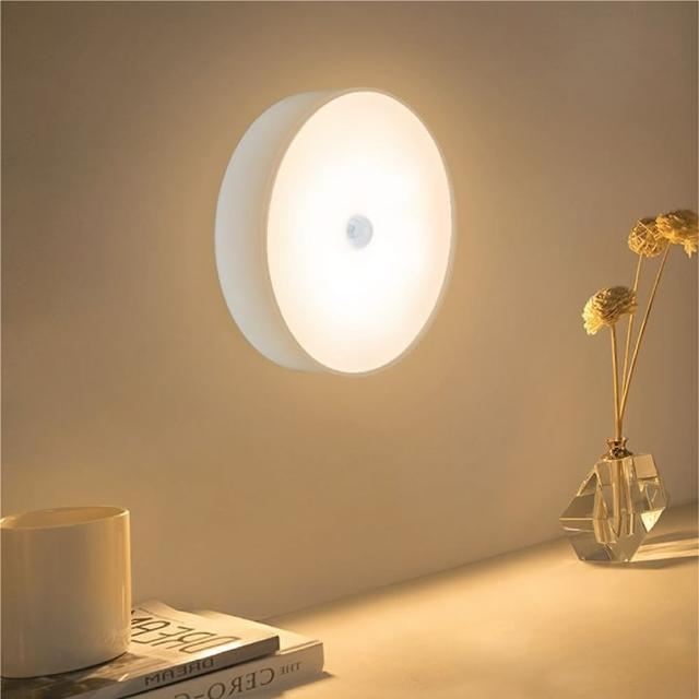 【Mr.U 優先生】高亮 磁吸 充電 感應燈 圓形_三款可選(LED燈 LED感應燈 小夜燈 廚房燈 櫥櫃燈 壁燈)