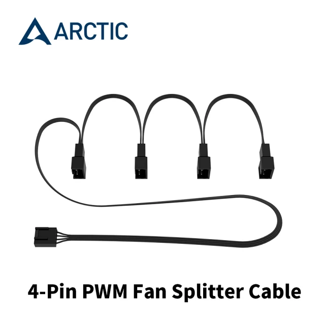 Arctic 4-Pin PWM一對四風扇分接延長線