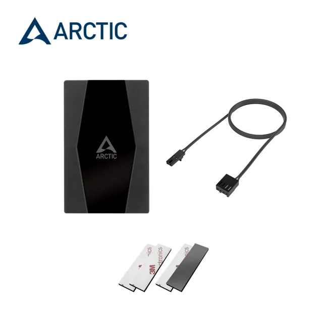 【Arctic】10埠風扇集線器附SATA電源(附黏著墊 磁條 隨意安置機殼各位置)